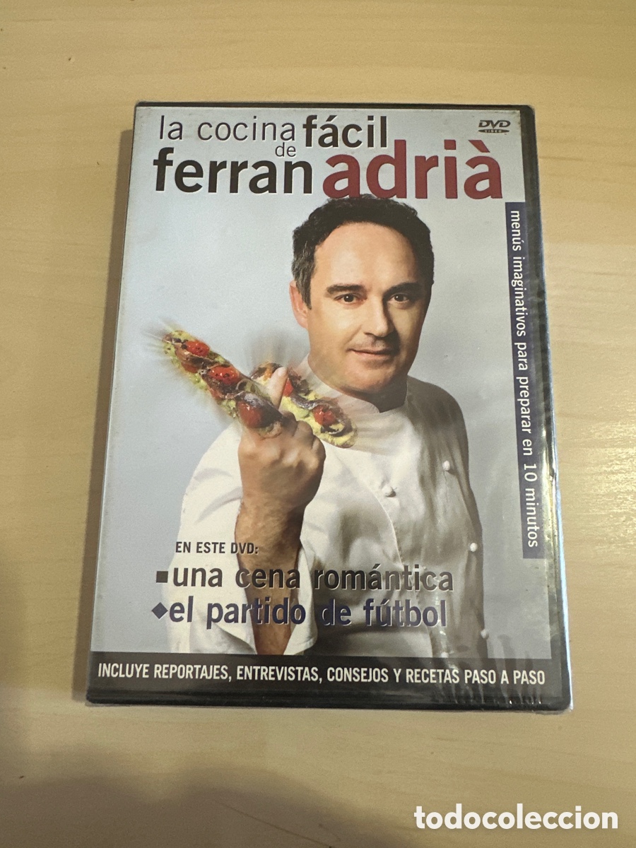 Cine: S179 la cocina f&aacute;cil de Ferran Adria una cena rom&aacute;ntica el partido de f&uacute;tbol dvd nuevo precintado