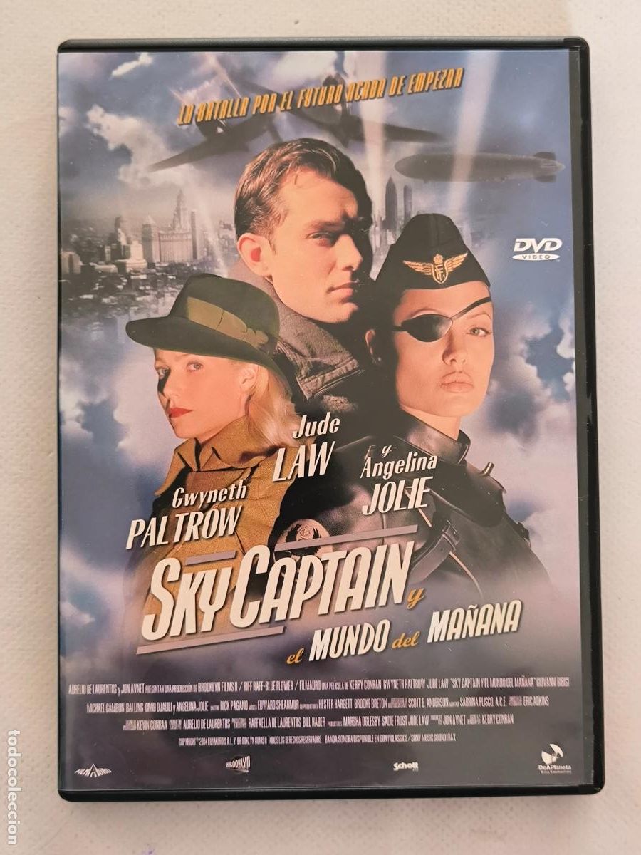 Cine: DVD SKYCAPTAIN Y EL MUNDO DEL MA&Ntilde;ANA - ANGELINA JOLIE (273)