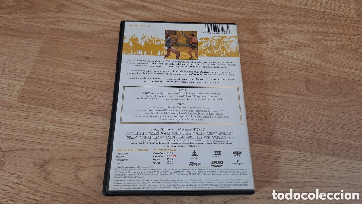Cine: Espartaco DVD 2 Discos - Foto 2