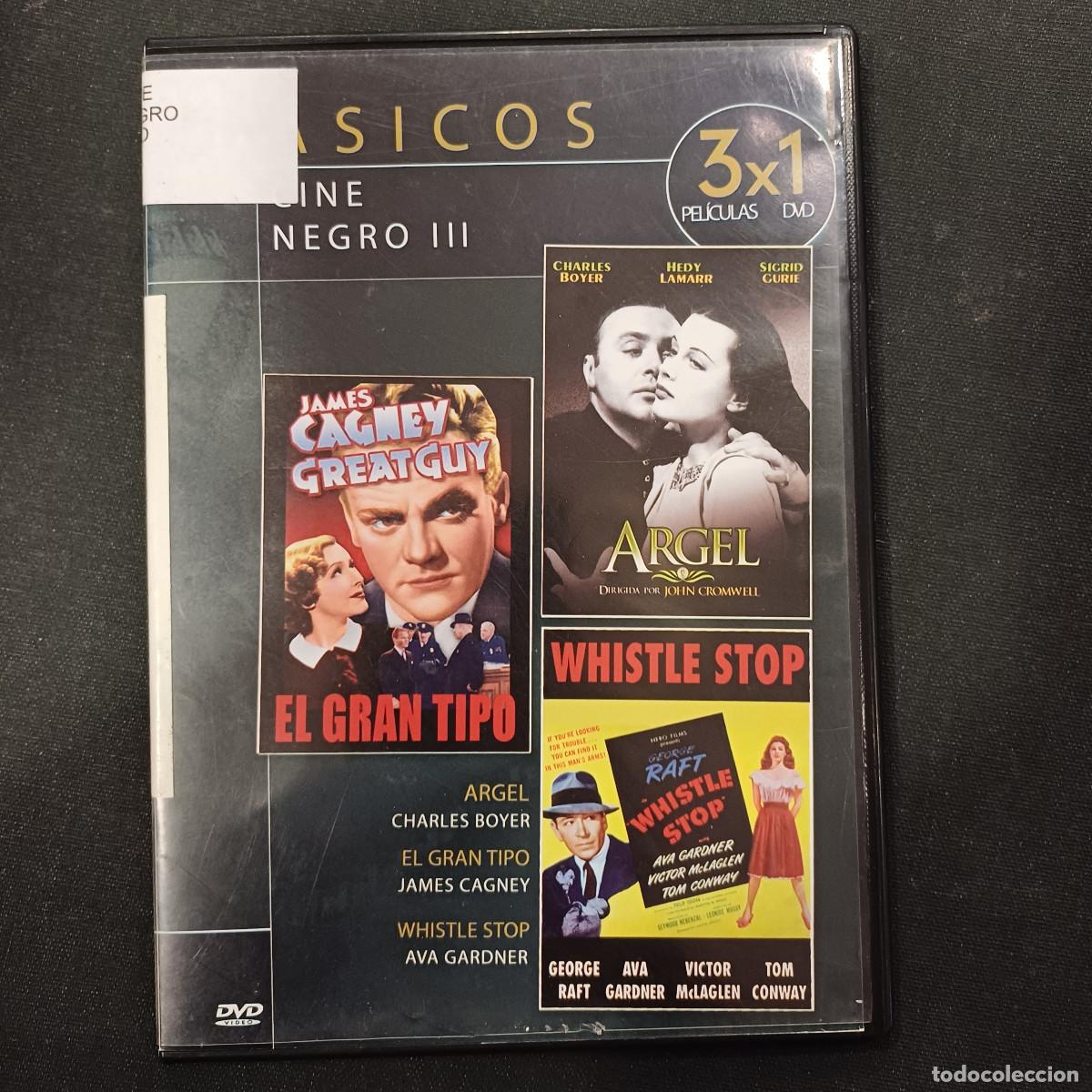 Cine: ARGEL-EL GRAN TIPO-WHISTLE STOP/DVD SLIM 3 PELICULAS.