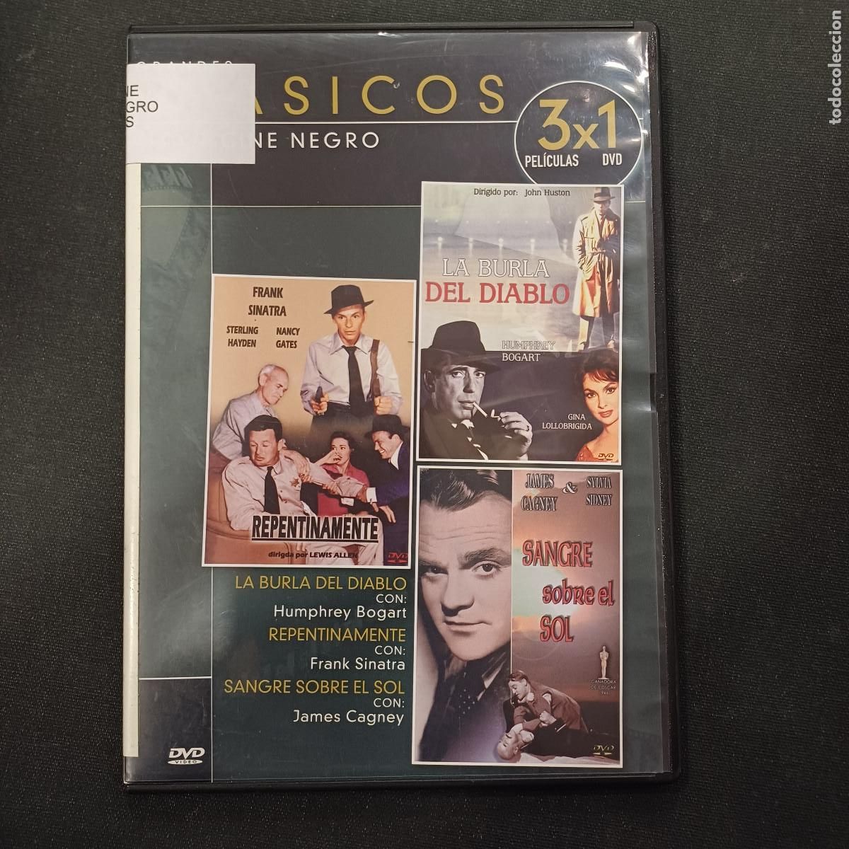Cine: EL DIABLO-REPENTINAMENTE-SANGRE SOBRE EL SOL/DVD SLIM 3 PELICULAS.