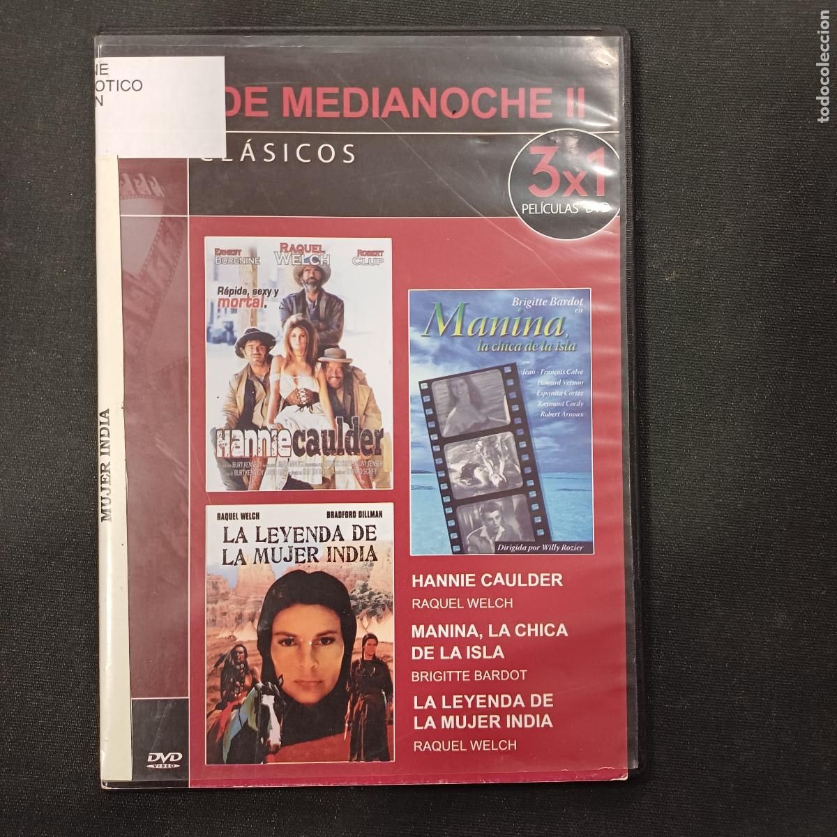 Cine: HANNIE CLULDER-LA LEYENDA DE LA MUJER INDIA-MANINA LA CHICA DE LA ISLA/DVD SLIM 3 PELICULAS.