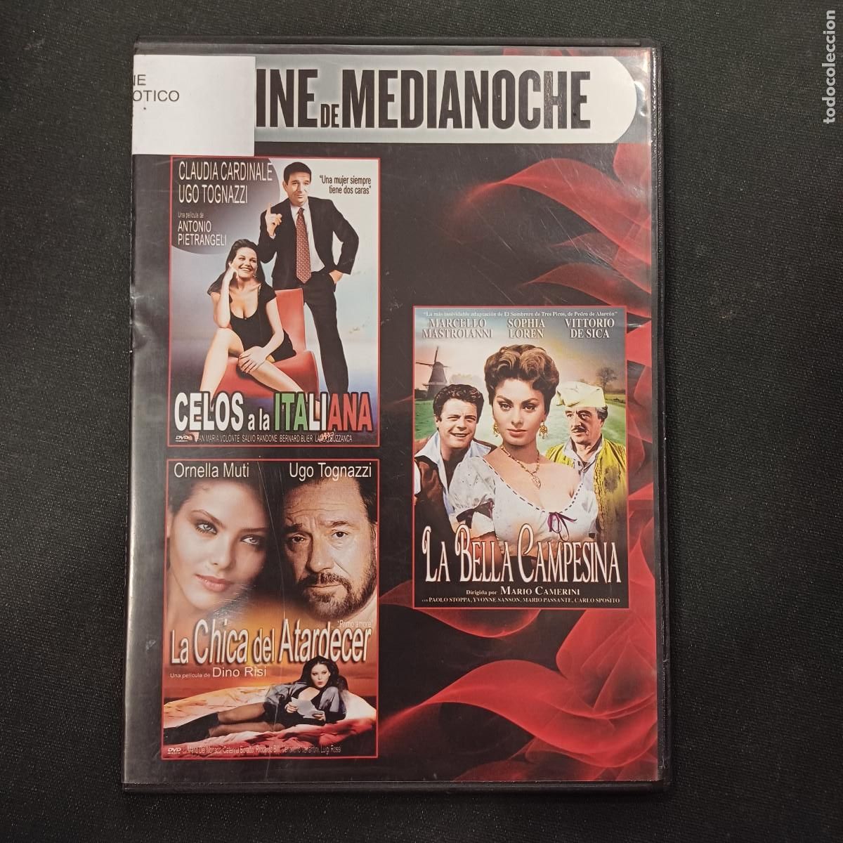 Cine: CELOS A LA ITALIANA-LA CHICA DEL ATARDECER-LA BELLA CAMPESINA/DVD SLIM 3 PELICULAS.