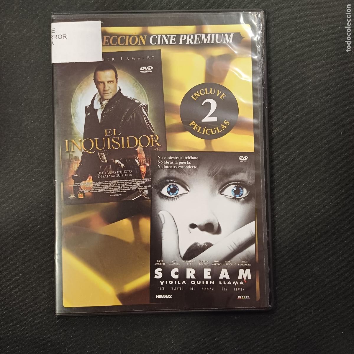 Cine: EL INQUISIDOR-SCREAM/DVD SLIM 2 PELICULAS.