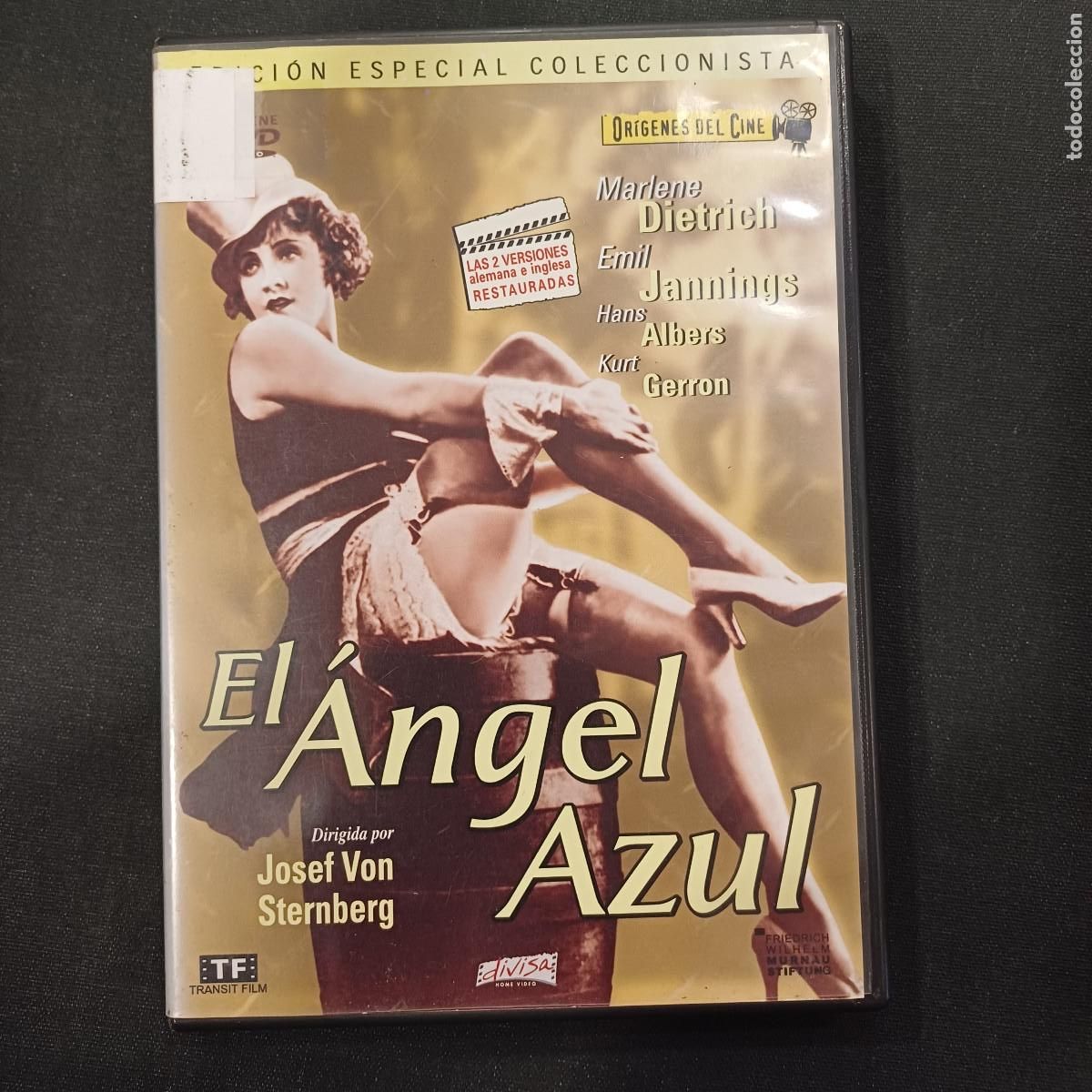 Cine: EL ANGEL AZUL/ORIGENES DEL CINE/DVD 2 DISCOS.