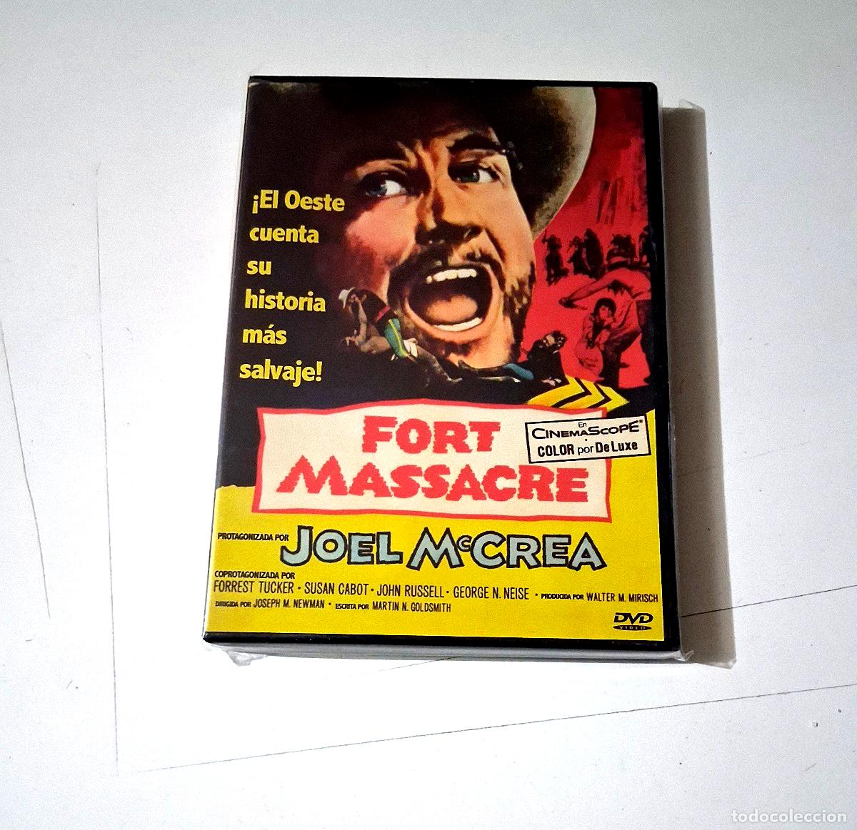 Cine: DVD &rdquo;FORT MASSACRE&rdquo; JOSEPH NEWMAN JOEL McCREA JOHN RUSSELL