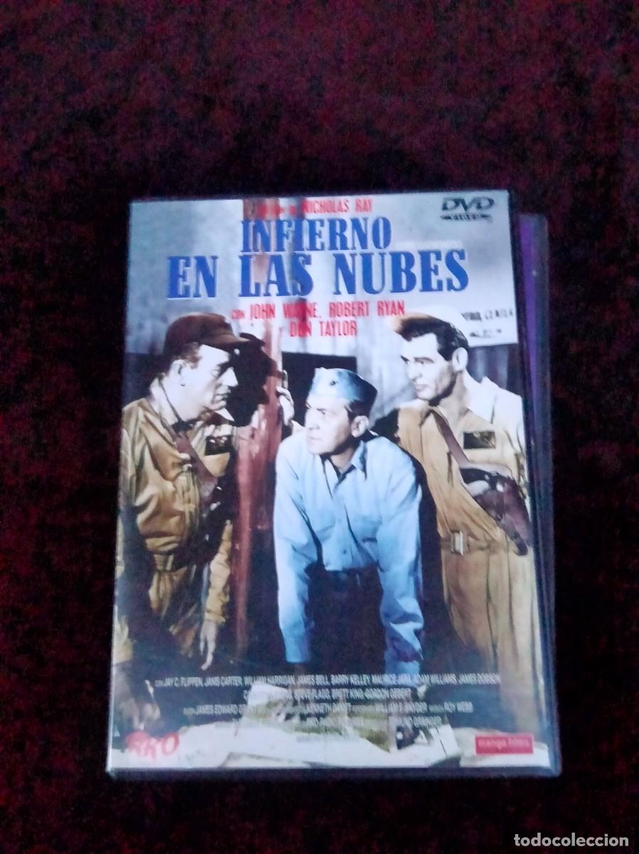 Cine: infierno en las nubes - con john wayne - dvd como nuevo