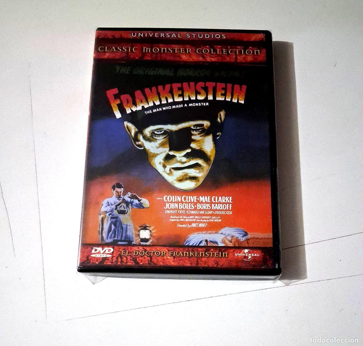 Cine: DVD &rdquo;EL DOCTOR FRANKENSTEIN&rdquo; COMO NUEVO JAMES WHALE BORIS KARLOFF UNIVERSAL