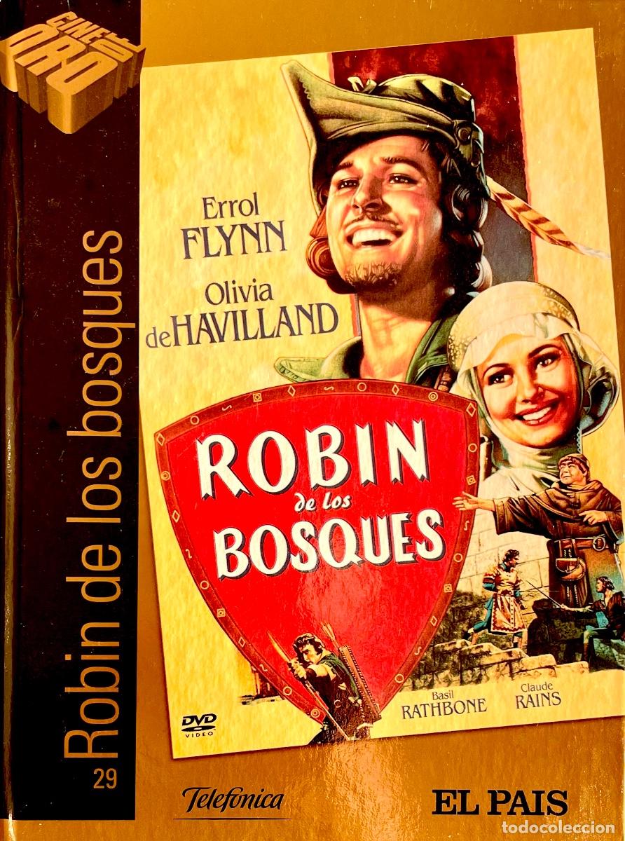 Cine: ROBIN DE LOS BOSQUES. Errol Flynn. Olivia de Havilland. Michael Curtiz. EDICION LIBRO TAPA DURA+DVD.