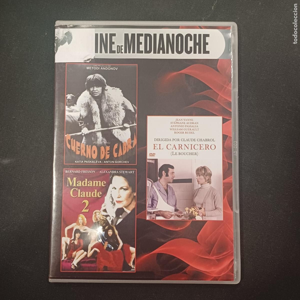 Cine: CUERNO DE CABRA-MADAME CLAUDE 2-EL CARNICERO/DVD 3 PELICULAS.