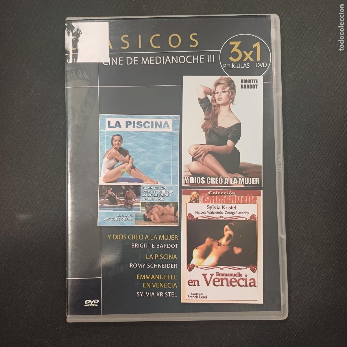 Cine: LA PISCINA-Y DIOS CREO A LA MUJER-EMMANUELLE EN VENECIA/DVD 3 PELICULAS.