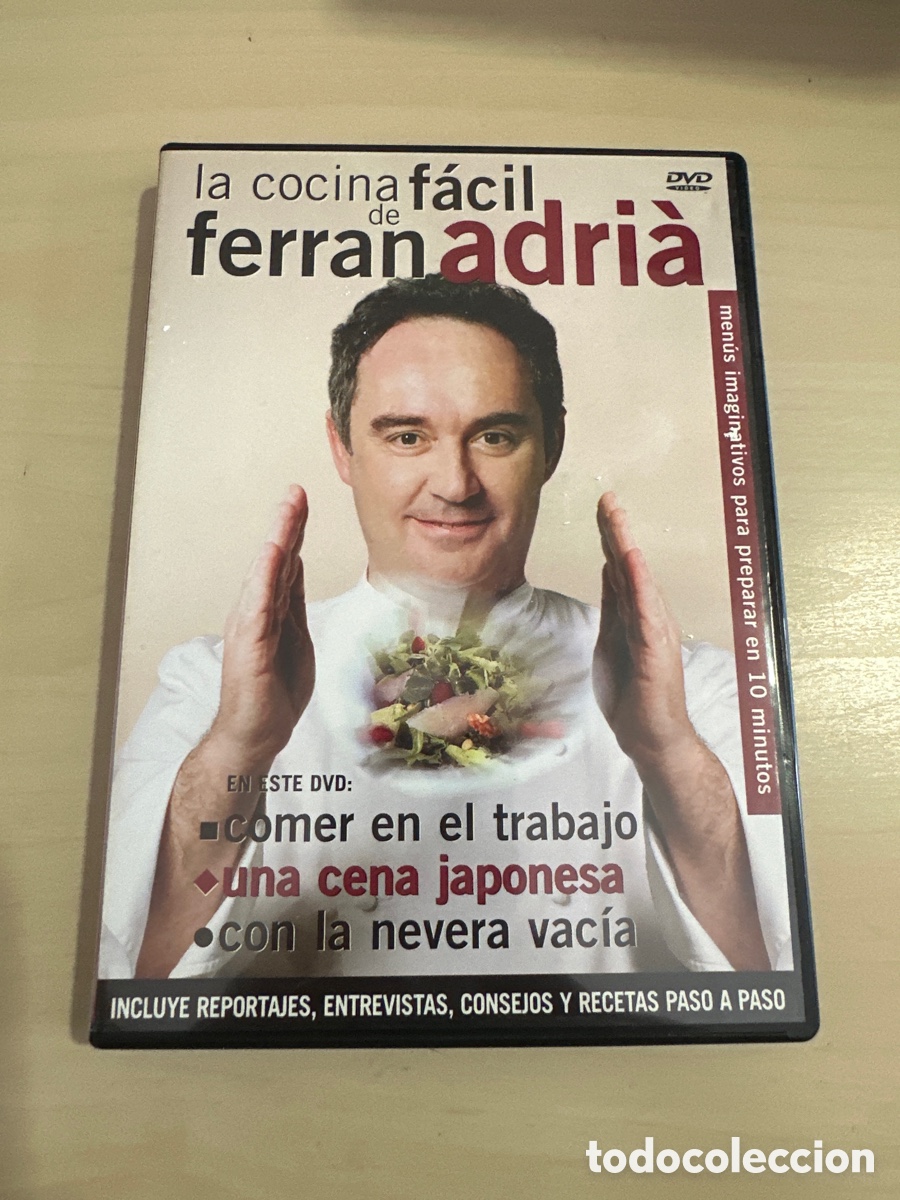 Cine: S339 la cocina f&aacute;cil de Ferran Adria comer en el trabajo una cena japonesa dvd segunda mano