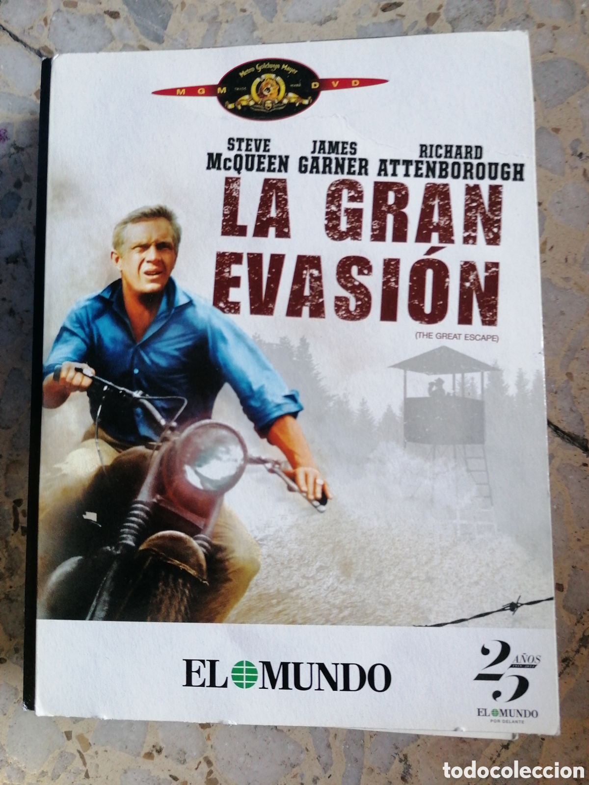 Cin&eacute;ma: DVD LA GRAN EVASION STEVE MCQUEEN SOBRE DE CARTON EL MUNDO
