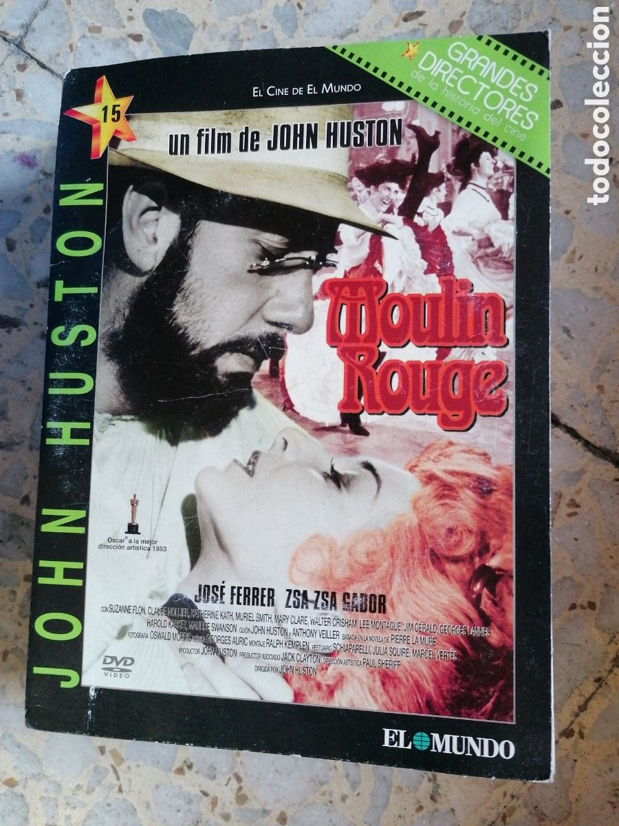 Cine: DVD MOULIN ROUGE JOHN HUSTON SOBRE DE CARTON EL MUNDO