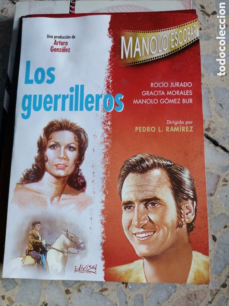 Cinema: DVD LOS GUERRILLEROS MANOLO ESCOBAR SOBRE DE CARTON