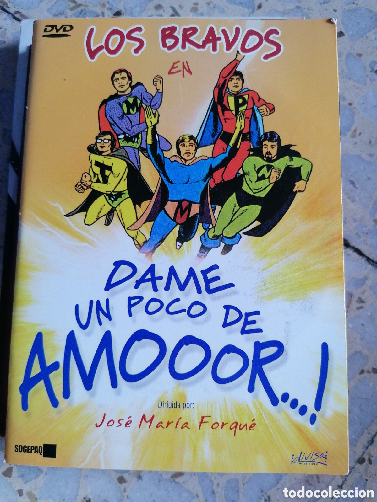 Kino: DVD DAME UN POCO DE AMOR LOOS BRAVOS JOSE MARIA FORQUE SOBRE DE CARTON