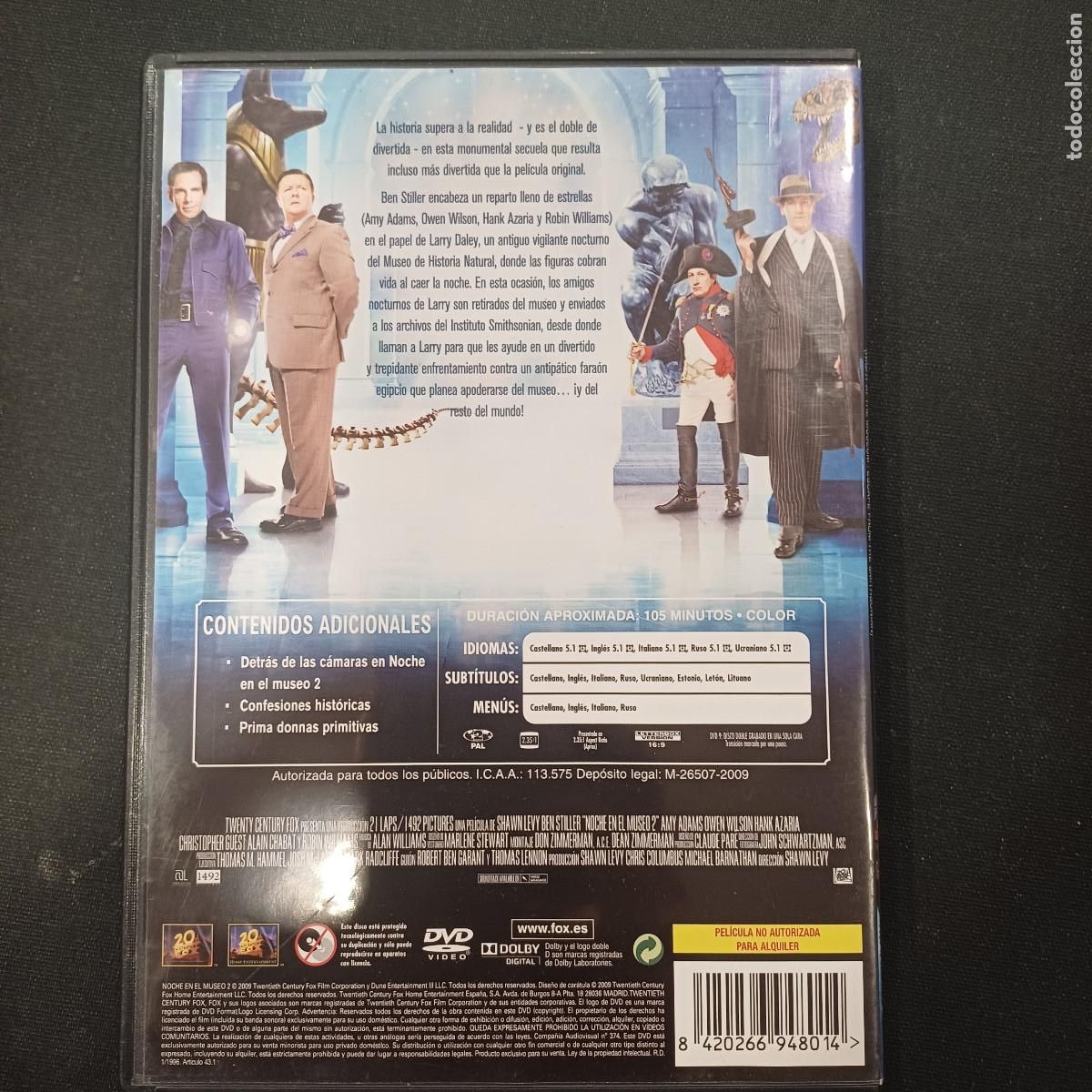 Cine: NOCHE EN EL MUSEO 2/DVD. - Foto 3