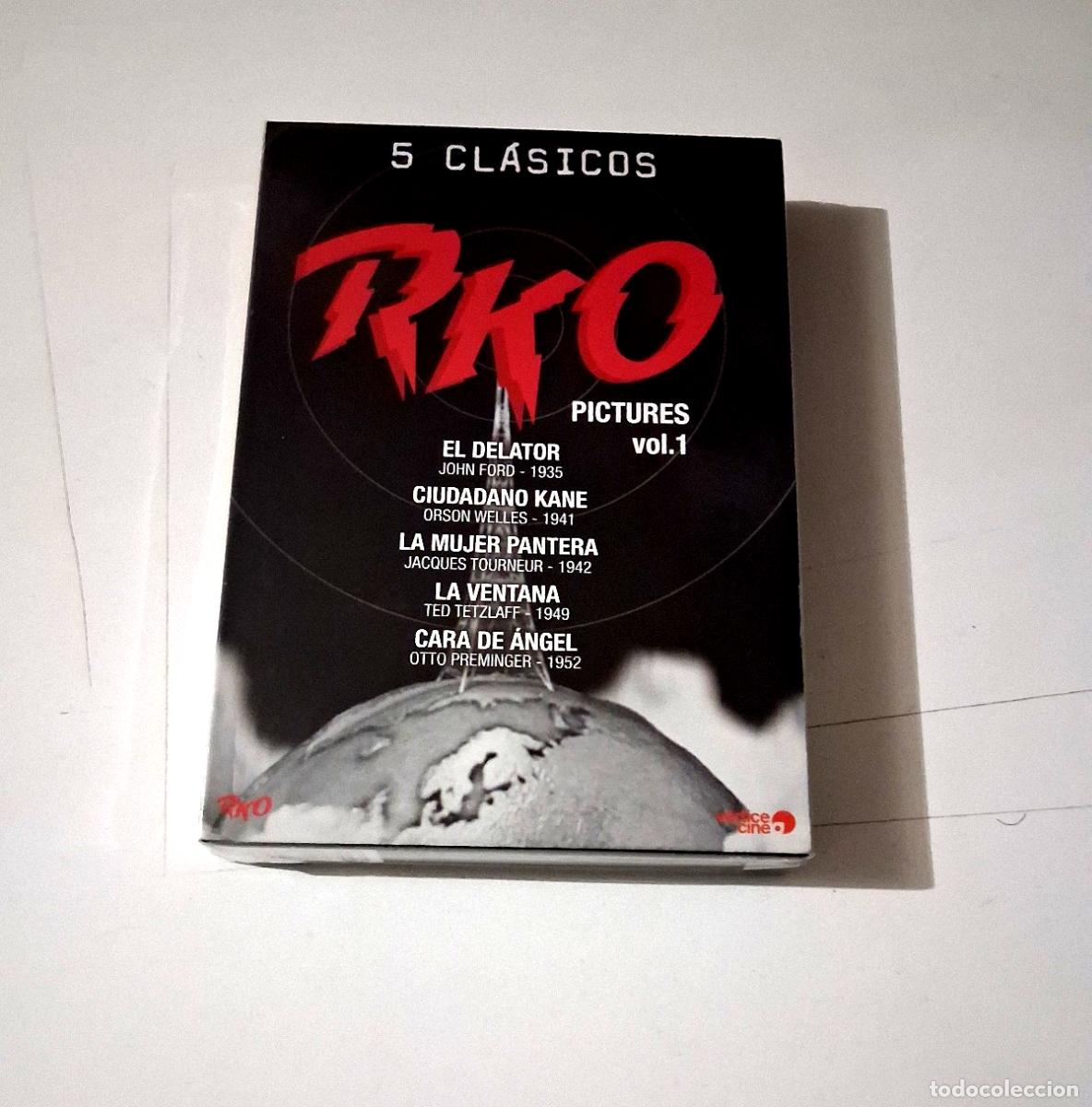 Cine: DVD &rdquo;RKO PICTURES PACK VOL 1&rdquo; 5DVD EL DELATOR LA MUJER PANTERA LA VENTAN CARA DE