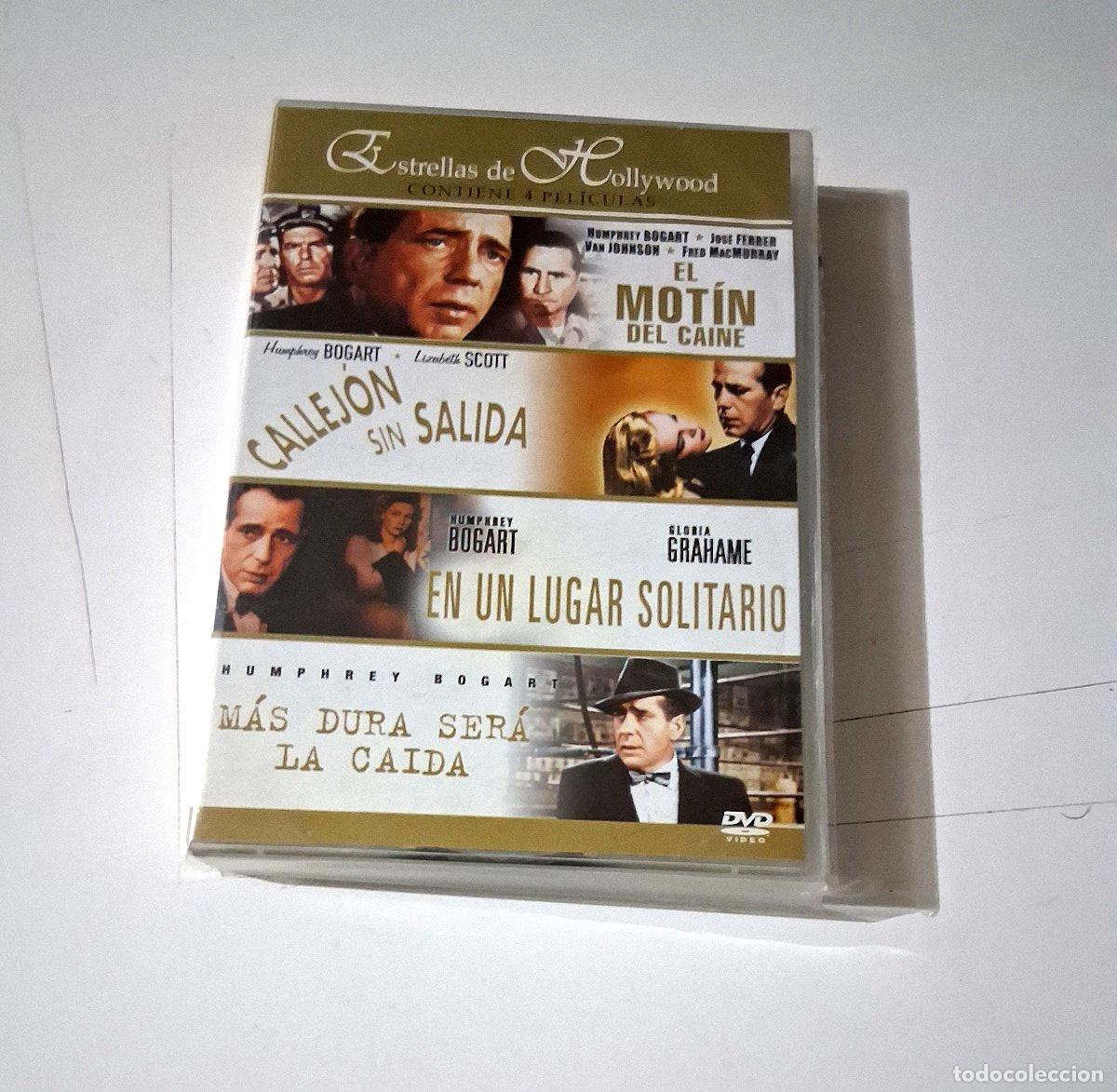 Cine: DVD &rdquo;EL MOTIN DE CAINE / CALLEJON SIN SALIDA / EN UN LUGAR SOLITARIO / MAS&rdquo; 4DVD