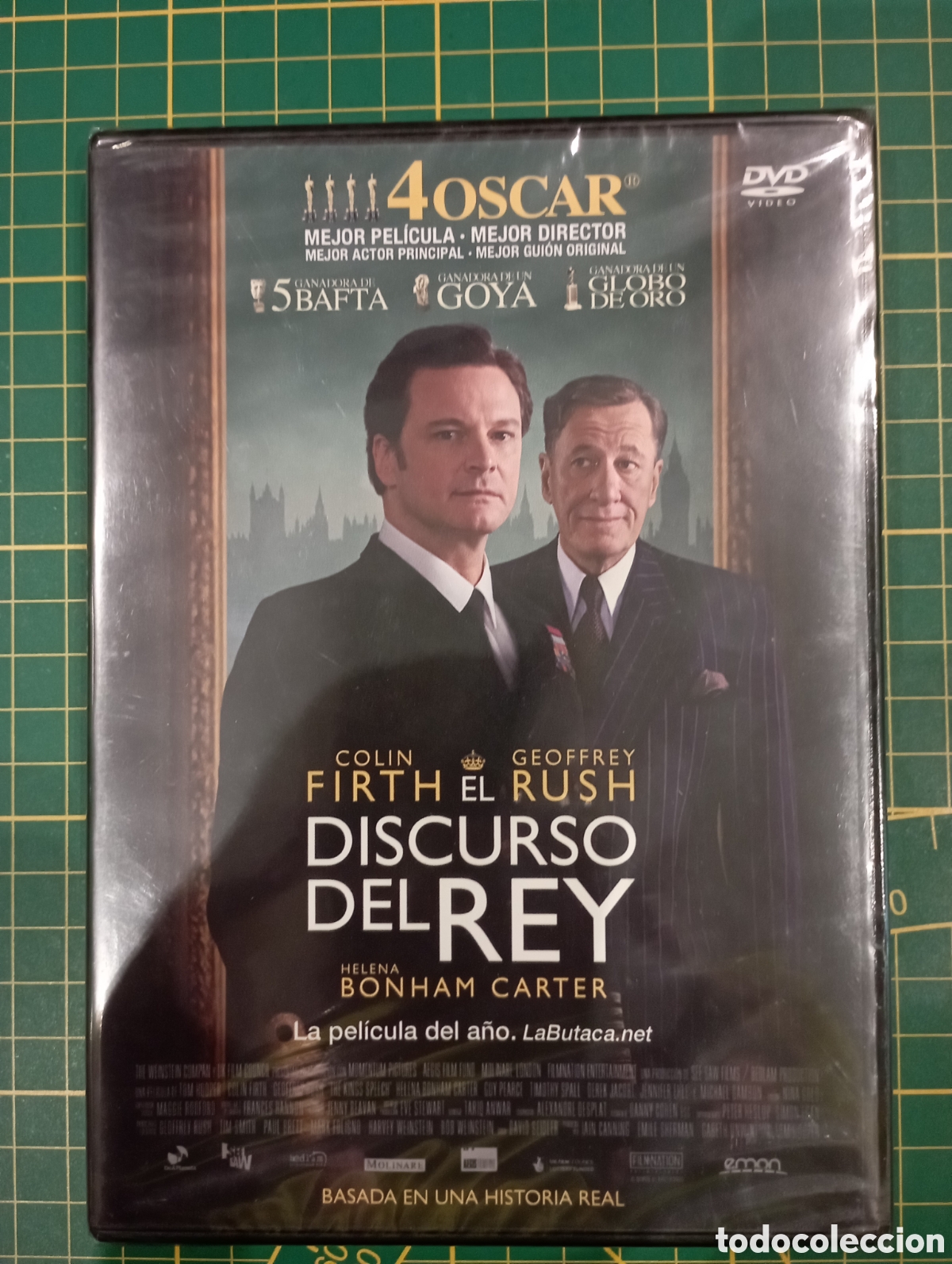 Cine: DVD &rdquo;El discurso del rey&rdquo; de Bonham Carter. con el pl&aacute;stico sin estrenar. Oscar, Goya, globo oro...