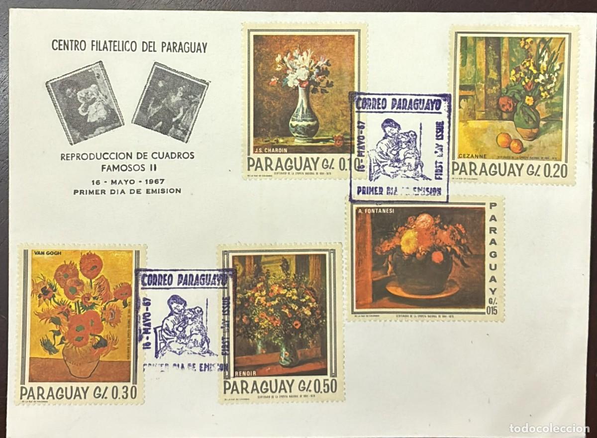 Cine: MI) 1967 PARAGUAY, FDC,PAINT STAMPS,VF.