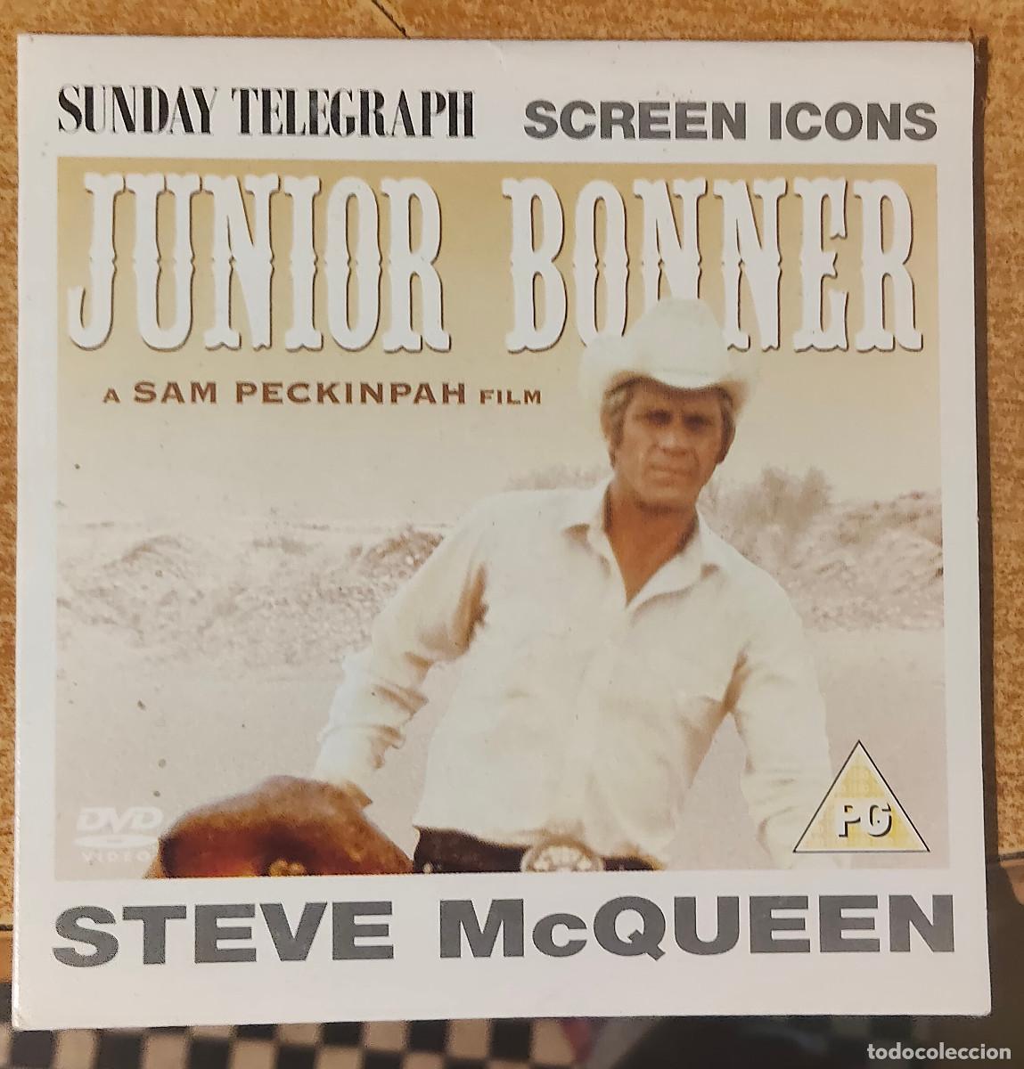 Cine: JUNIOR BONNER - STEVE McQUEEN - NEWSPAPER PROMO DVD - sunday telegraph