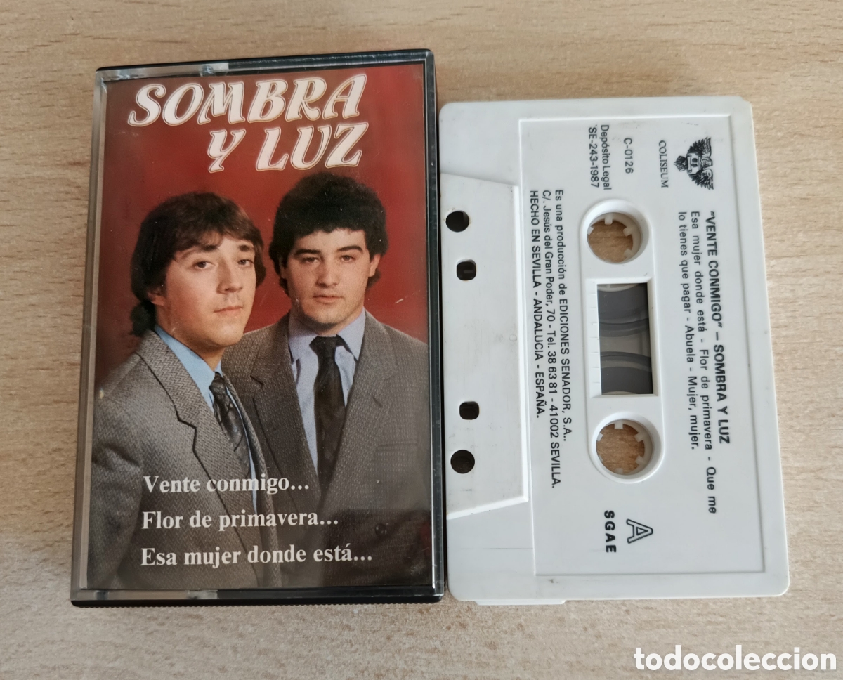 Cine: SOMBRA Y LUZ &bull; VENTE CONMIGO &bull; COLISEUM 1987 &bull; CASETE