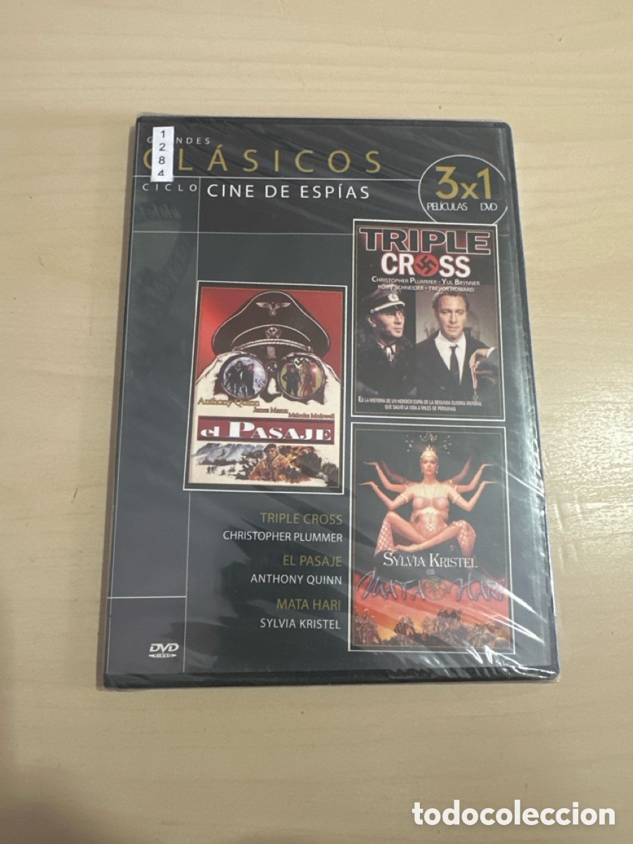 Cine: DVS39 pack triple cross - el pasaje - mata hari dvd nuevo tapa fina