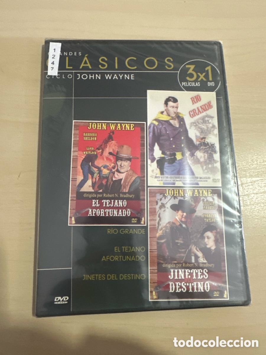 Kino: DVS39 pack r&iacute;o grande - el tejano afortunado - jinetes del destino dvd nuevo tapa fina