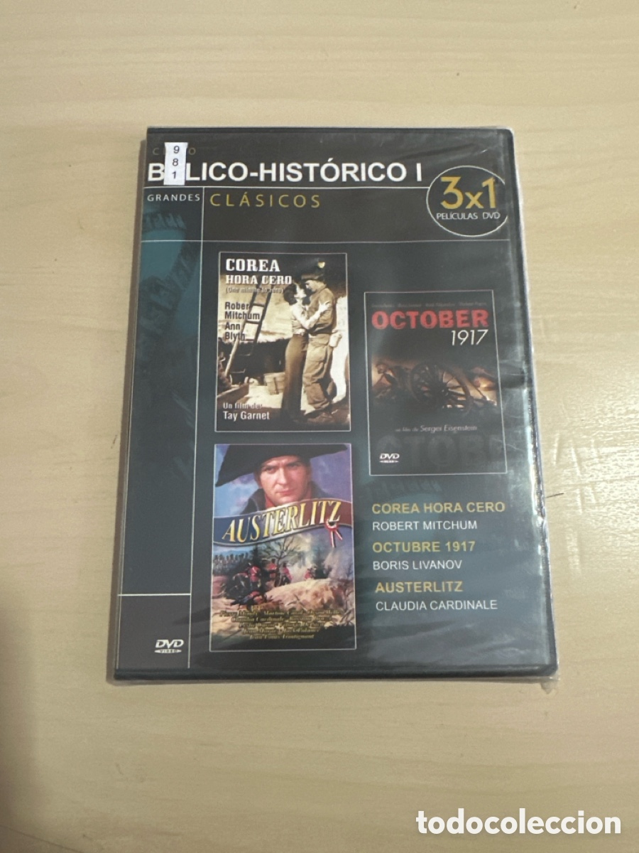 Cine: DVS39 pack corea hora cero - october 1917 - austerlitz dvd nuevo tapa fina