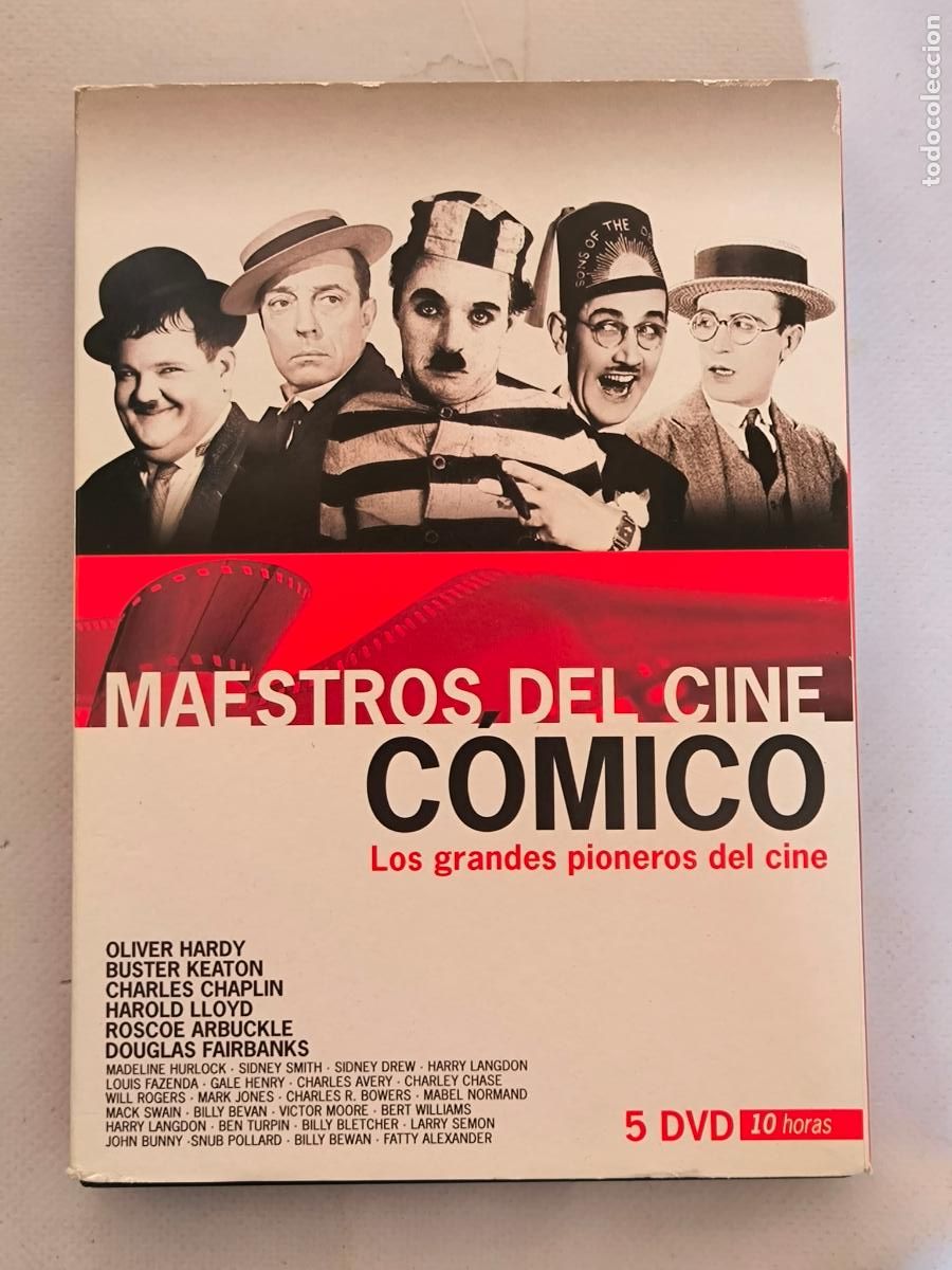 Cine: DVD MAESTROS DEL CINE COMICO - LOS GRANDES PIONEROS DEL CINE - 5 DISCOS - CHAPLIN, KEATON... (319)