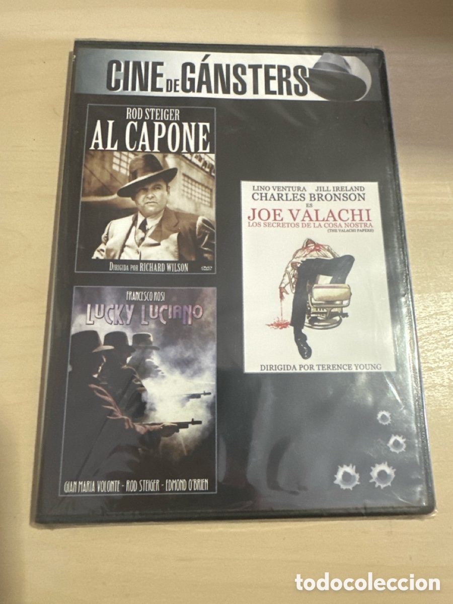 Cine: DVS41 pack al capone - los secretos de la cosa nostra - lucky Luciano dvd nuevo tapa fina