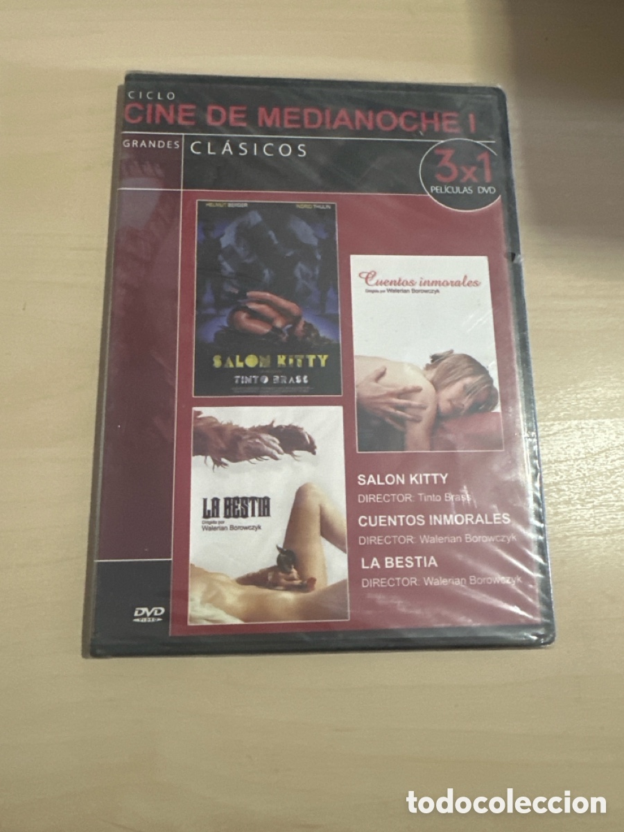 Cine: DVS41 pack sal&oacute;n kitty - cuentos inmorales - la bestia dvd nuevo tapa fina