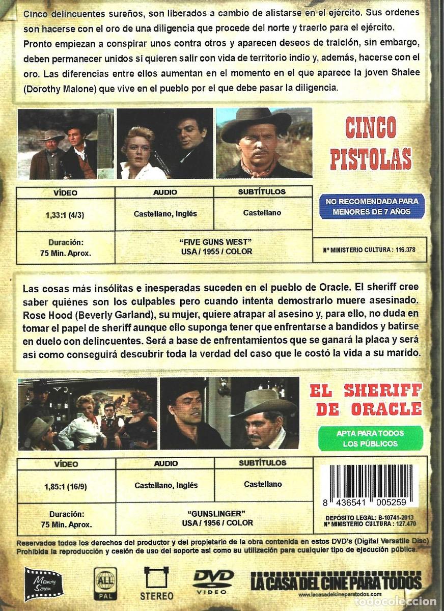 Cine: CINCO PISTOLAS & EL SHERIFF DE ORACLE - Foto 2