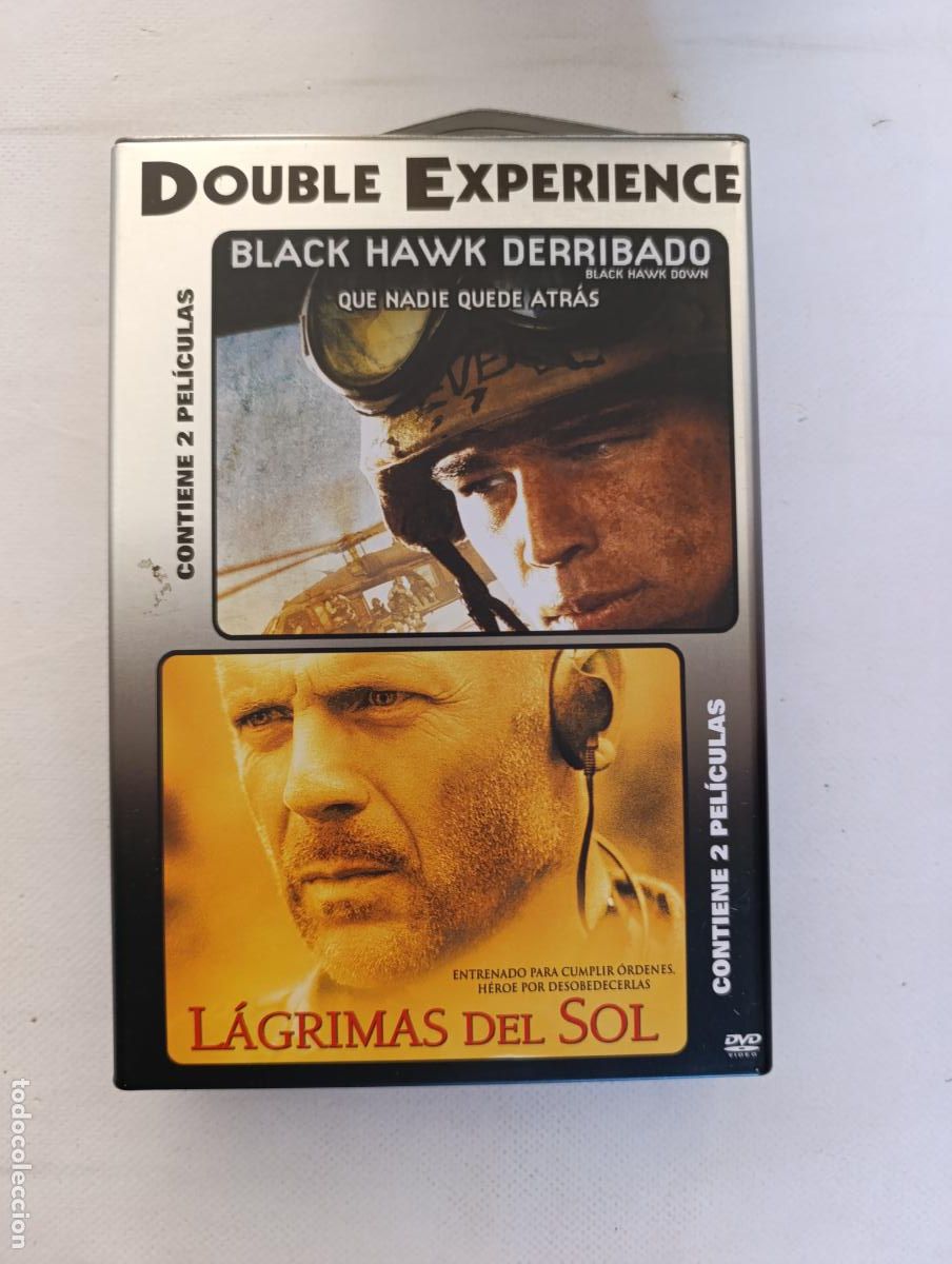Cine: DVD LAGRIMAS DEL SOL / BLACK HAWK DERIBADO - 2 DVD'S - CAJA METALICA (Y6)