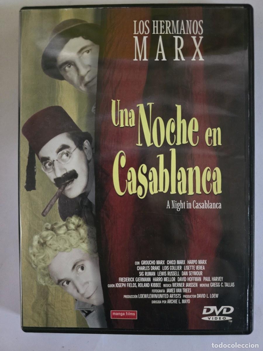 Cine: DVD Una Noche en Casablanca.Groucho Marx.Chico Marx.Harpo Marx
