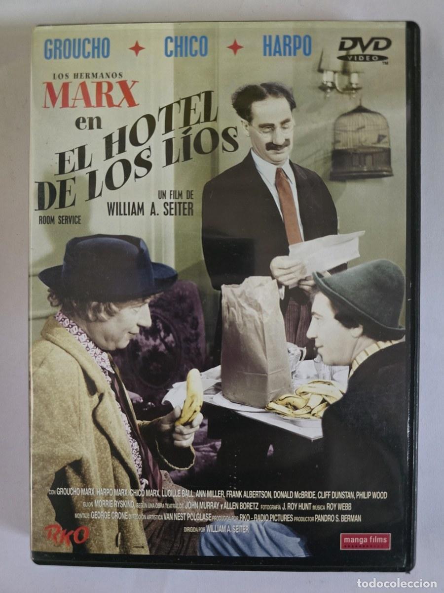 Cine: DVD El Hotel de los L&iacute;os.Groucho Marx.Harpo Marx.Chico Marx