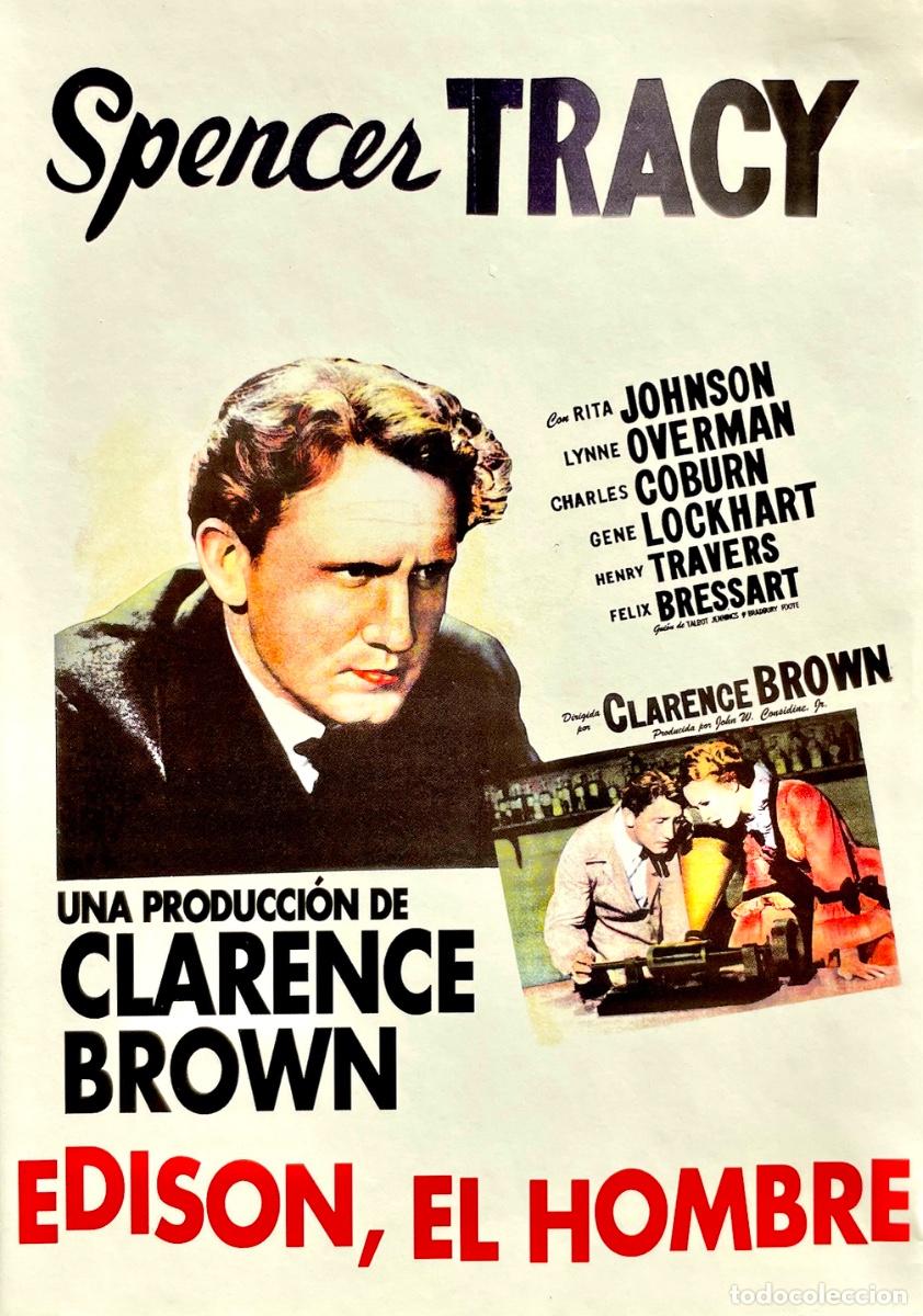 Cine: DVD. EDISON, EL HOMBRE. Spencer Tracy. Charles Coburn. Henry Travers. Gene Lockhart. Clarence Brown.