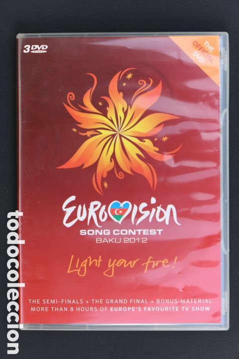 Cine: DVD. EUROVISION 2012 SONG CONTEST. BAKU. 3 discos. Como nuevo.