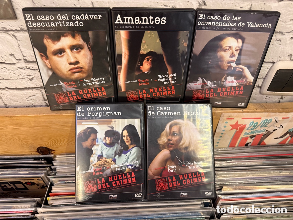 Cine: La huella del crimen - lote de 5 dvds.