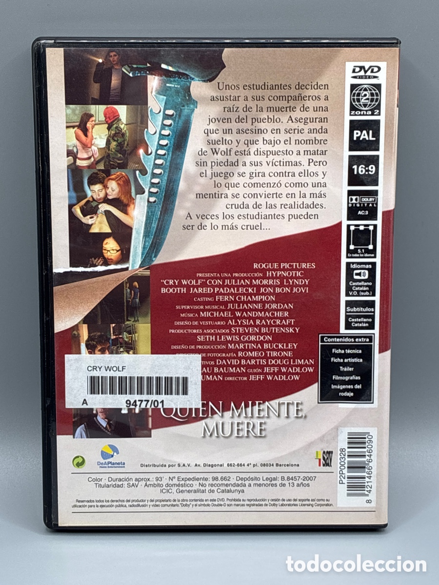 Cine: Cry Wolf (Videoclub) DVD - Foto 2