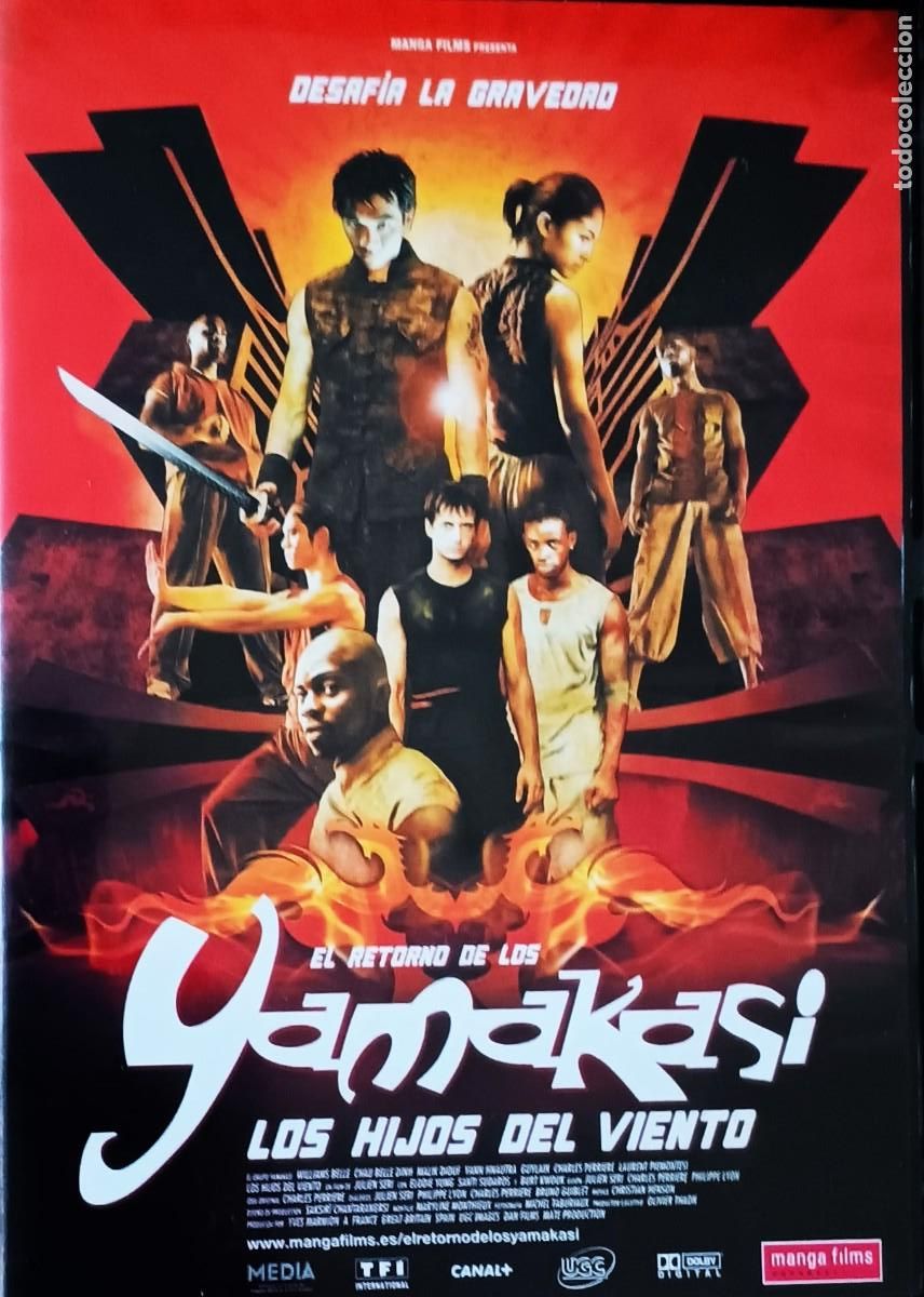 Cine: EL RETORNO DE LOS YAMAKASI, LOS HIJOS DEL VIENTO. CINE EN DVD DE COLECCION.