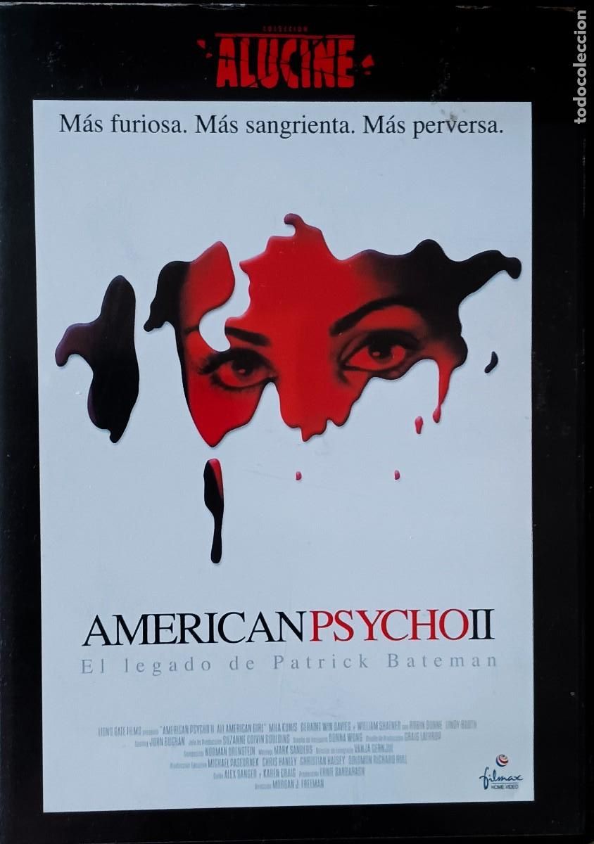 Cine: AMERICAN PSYCHO. PARTE 2. EL LEGADO DE PATRICK BATEMAN. CINE EN DVD DE COLECCION.