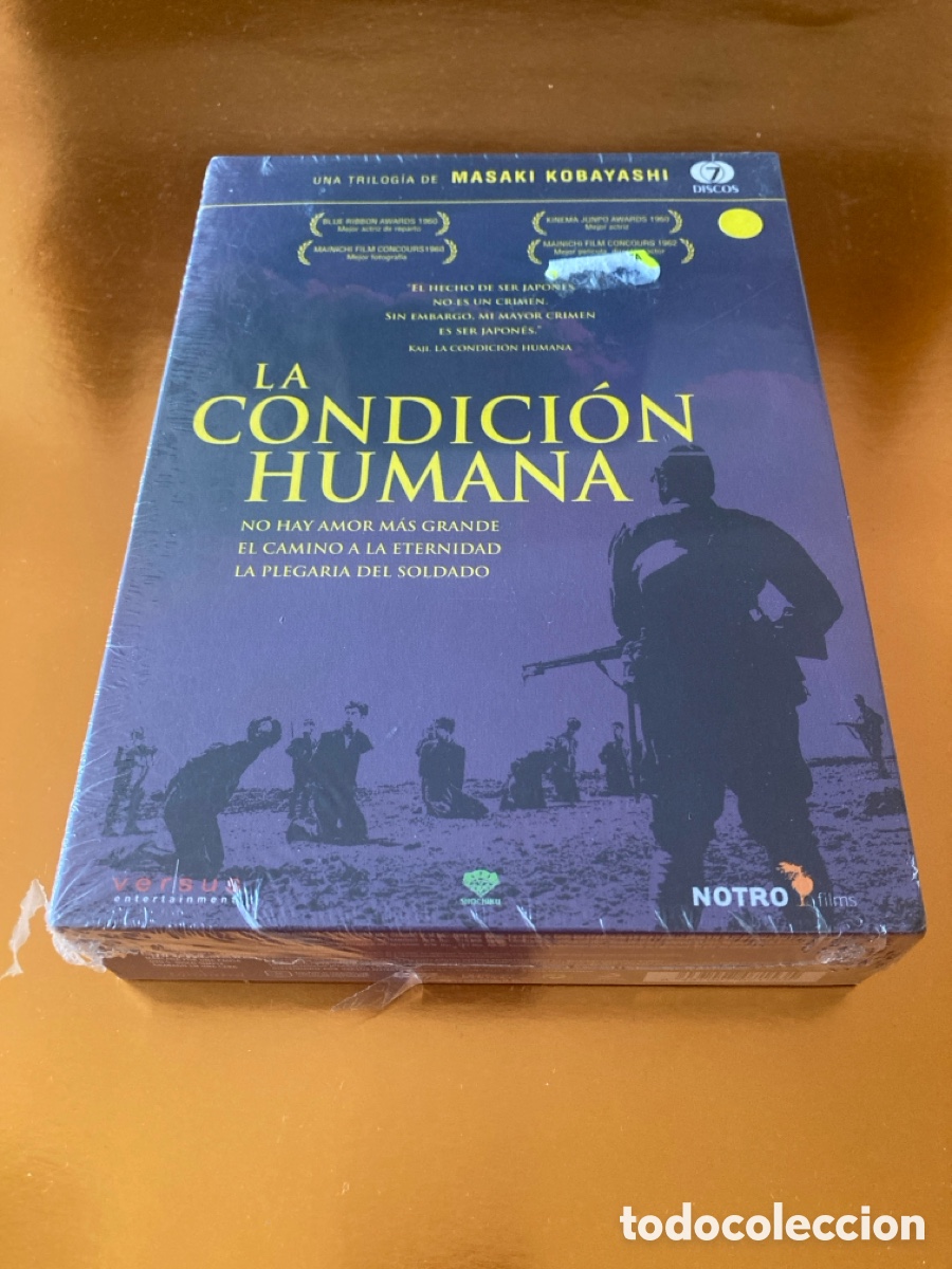 Cine: Trilog&iacute;a La Condici&oacute;n Humana Masaki Kobayashi 7 DVD Versus Notro. Precintada