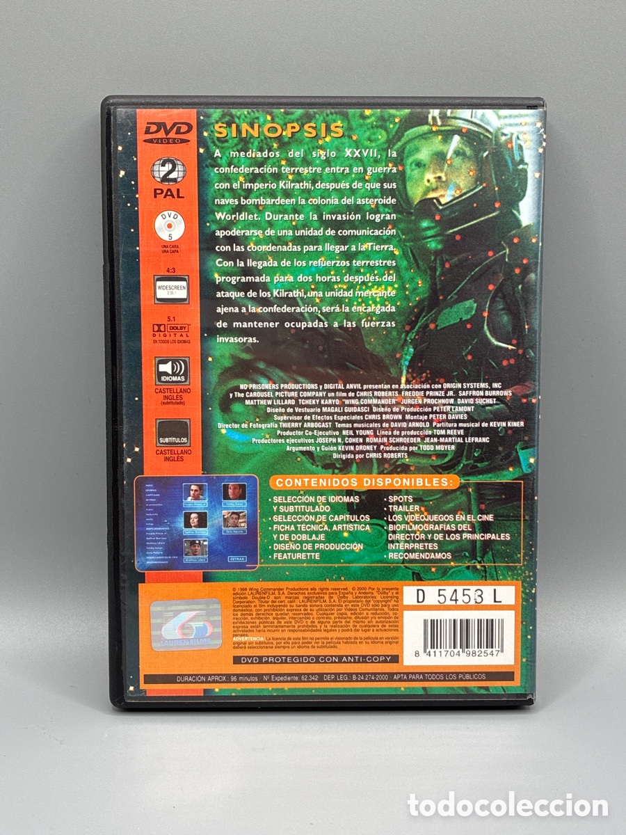 Cine: Wing Commander Edici&oacute;n DVD - Foto 2