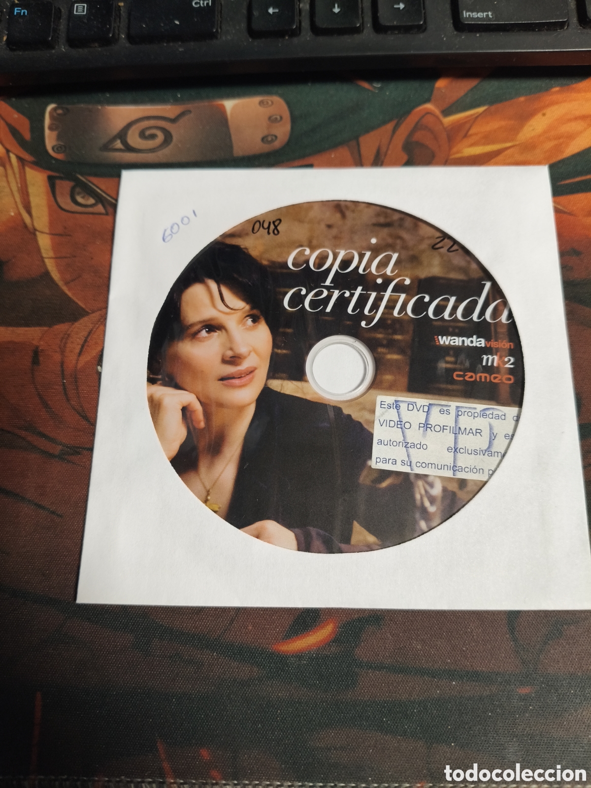 Cine: Copia certificada DVD - 6001 (solo disco)