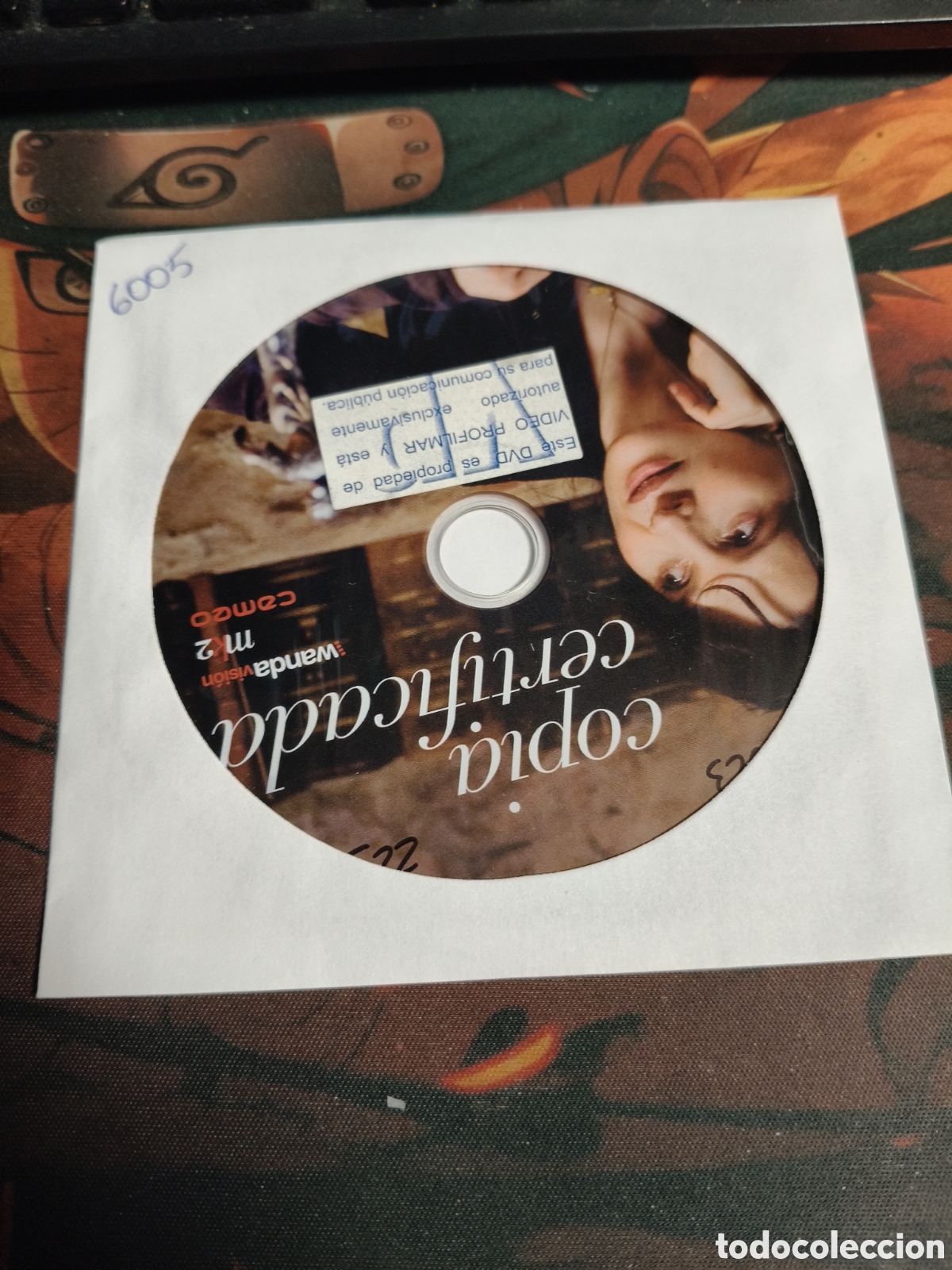 Cine: Copia certificada DVD - 6005 (disco solo)