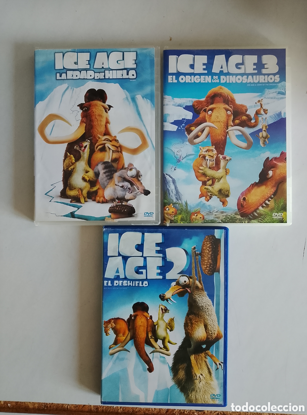 Cine: 3 PELICULA DVD PACK ICE AGE LA EDAD DE HIELO 1-2-3 PARTES