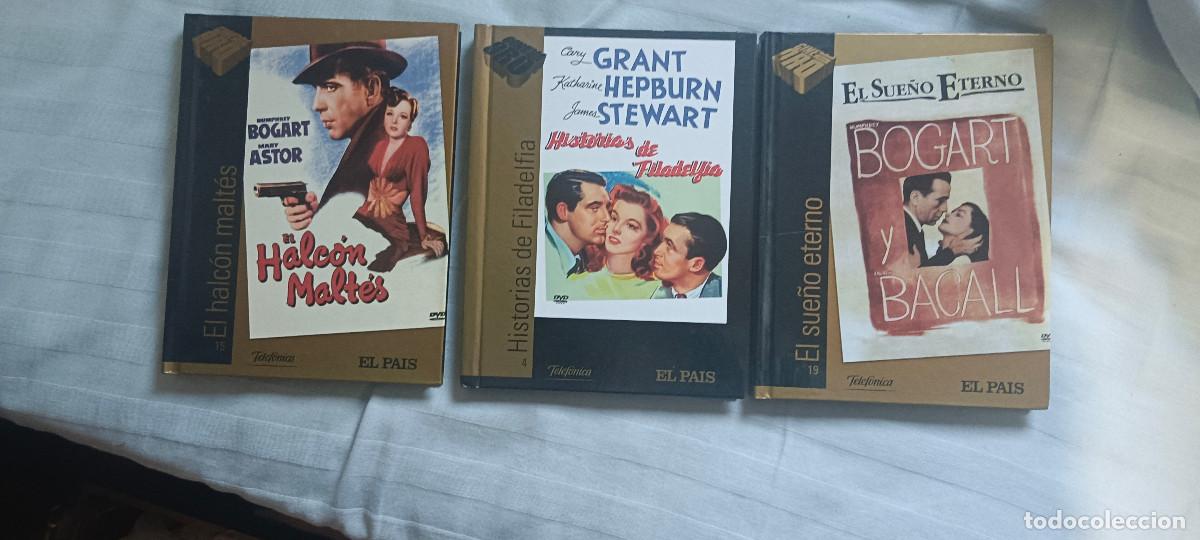 Cine: 3 DVD COLECCION EL PAOS CON LIBRETO 55 PAGIHISTORIAS DE FILADELFIA,EL SUE&Ntilde;O ETERNO, EL HALCON MALTES