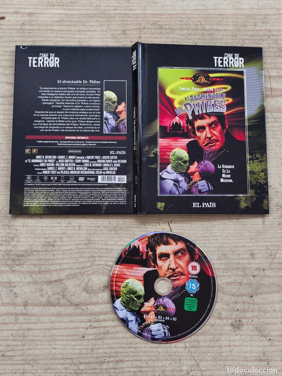 Cine: El abominable Dr. Phibes - Coleccion Cine De Terror - El Pais - Libro + DVD